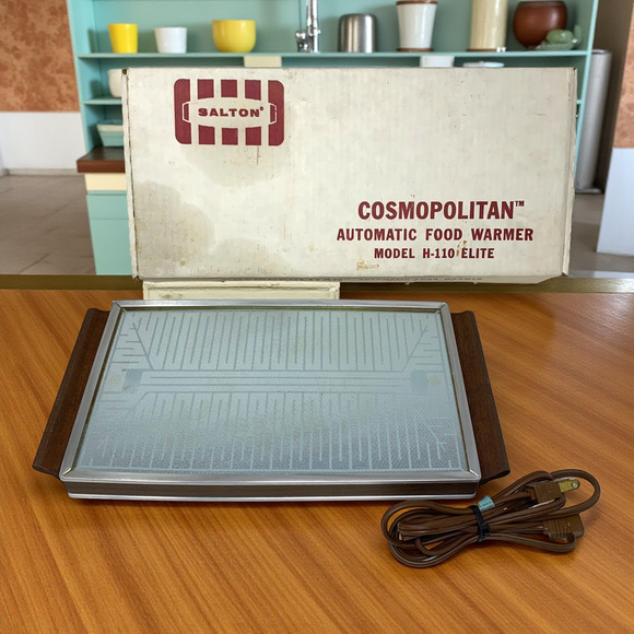 Vintage Salton Cosmopolitan Hot Plate Automatic Food Warmer H-110 Working OG Box - Picture 1 of 12